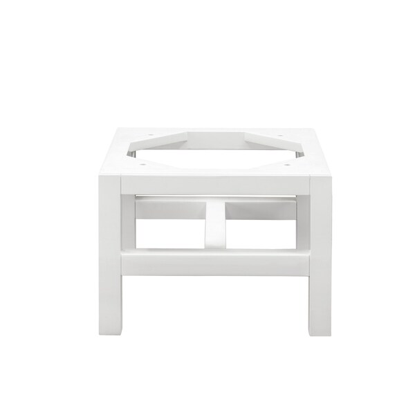 James Martin Vanities Addison 15in Wooden Stand for Grand Tower Hutch, Glossy White E444-ST15-GW - main